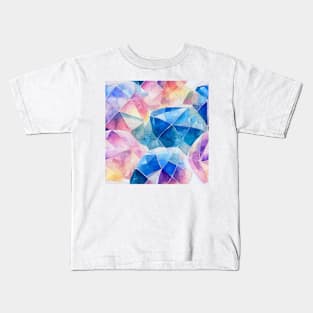 Watercolor diamond pattern Kids T-Shirt